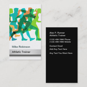 Athletic Trainer Modern New Business Cards