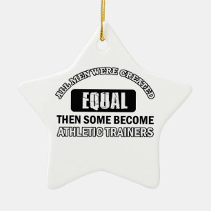 Athletic trainers designs ceramic ornament