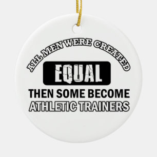 Athletic trainers designs ceramic ornament