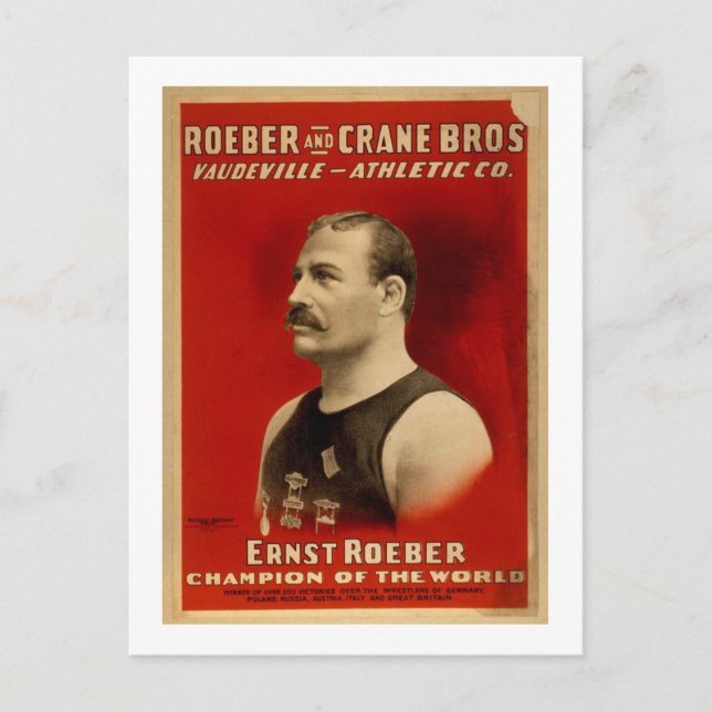 Athletics poster postcard (Front)