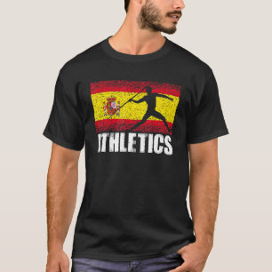 Athletics Sport Spain Flag Spanish Javelin Throw T-Shirt
