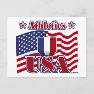 Athletics USA Postcard