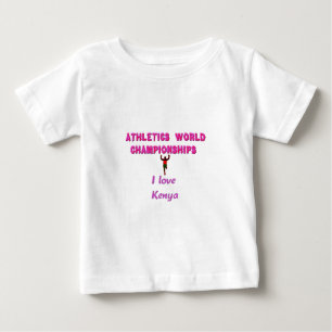 Athletics World Championships Kenya Runner: I Love Baby T-Shirt