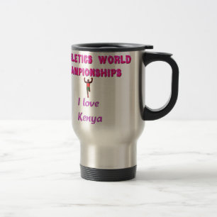 Athletics World Championships Kenya Runner: I Love Travel Mug