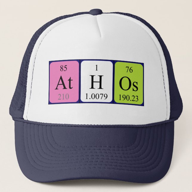 Athos periodic table name hat (Front)