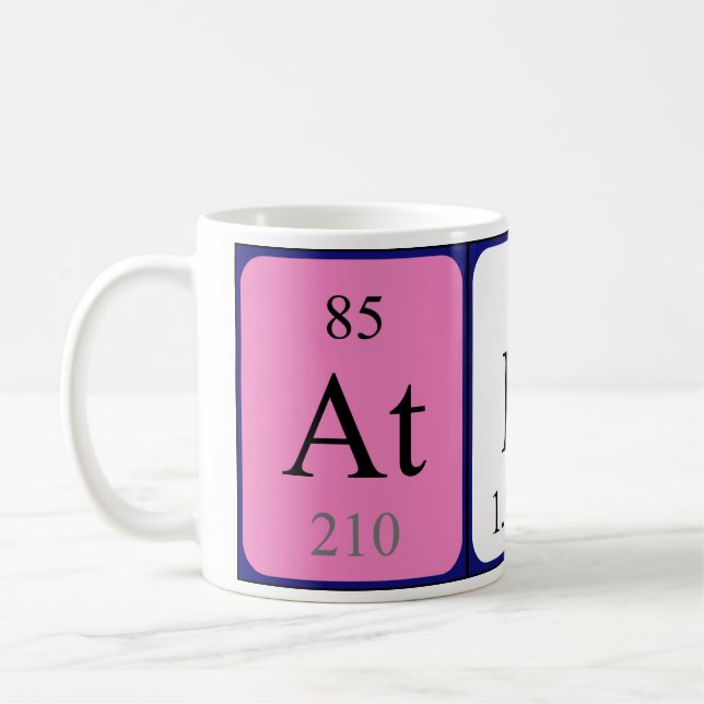 Athos periodic table name mug (Left)