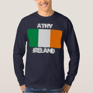 Athy, Ireland with Irish flag T-Shirt