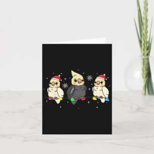 Atiel Bird Christmas Lights Funny Pet Xmas Gift  Card
