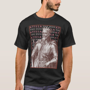 Atilla The Hun - T-Shirt with Antique Portrait