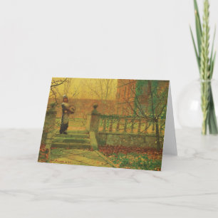 Atkinson Grimshaw Autumn gold CC0538 Greeting Card