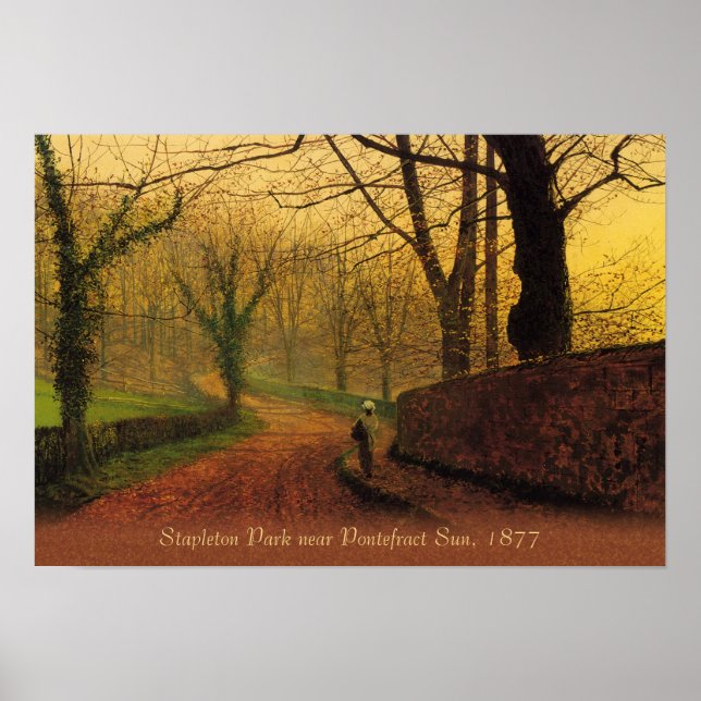 Atkinson Grimshaw Stapleton Park 1877 CC0046 Poster (Front)