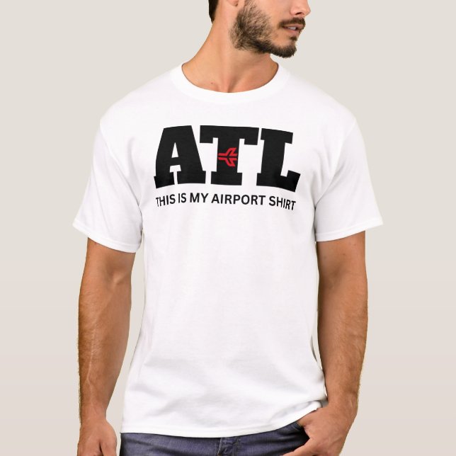 ATL Black and Bold Design T-Shirt (Front)