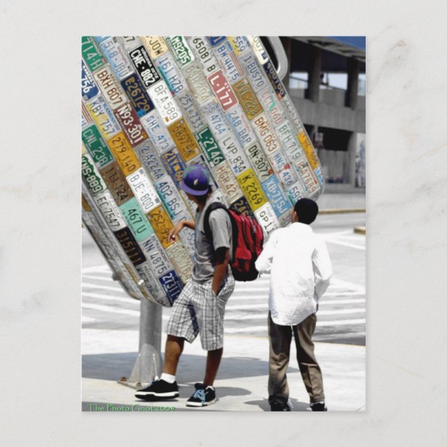 ATL Hartsfield Airport tourists Postcard (Front)