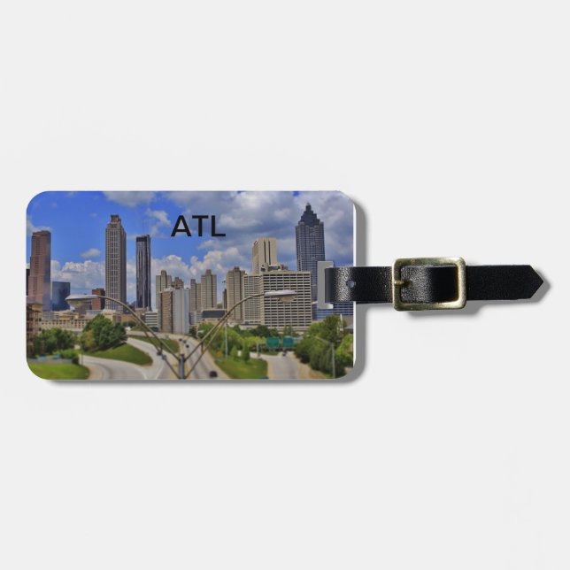 ATL luggage tag. Tag (Front Horizontal)