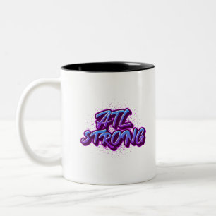 ATL Strong Graffiti Style Two-Tone Coffee Mug