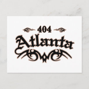 Atlanta 404 postcard
