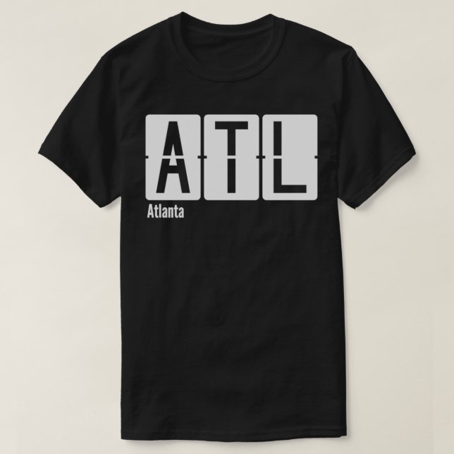 Atlanta ATL Airport Code T-Shirt (Design Front)