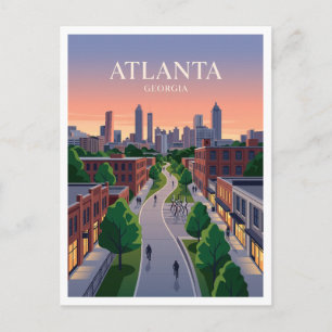 Atlanta BeltLine Eastside Trail Georgia Postcard