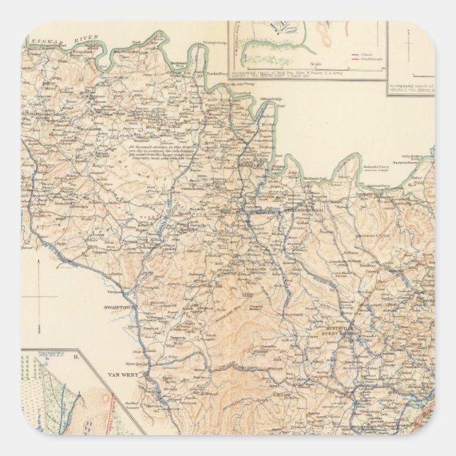 Atlanta Campaign 3rd epoch Square Sticker (Front)