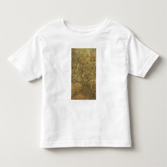 Atlanta Campaign - Civil War Panoramic Map Toddler T-Shirt (Front)