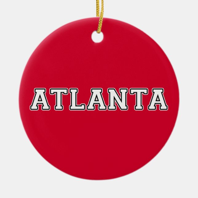 Atlanta Ceramic Ornament (Front)