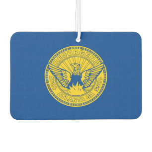 Atlanta city flag car air freshener