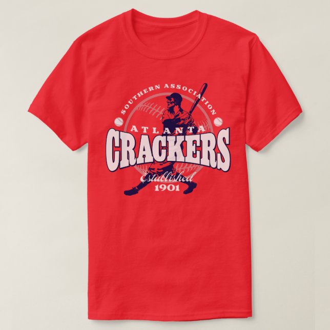 Atlanta Crackers Baseball T-Shirt (Design Front)