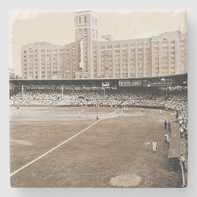 Atlanta Crackers, Ponce Stadium Atlanta, Baseball Stone Coaster (Front)