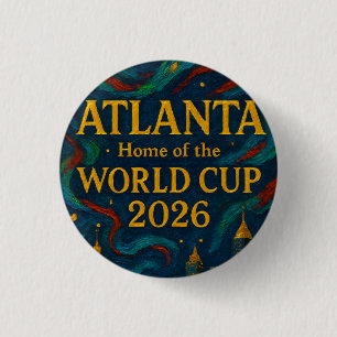 Atlanta Football Elegant Artwork 2026  3 Cm Round Badge