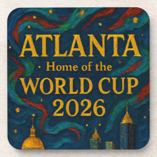 Atlanta Football Elegant Artwork 2026 Coaster
