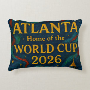 Atlanta Football Elegant Artwork 2026  Decorative Cushion