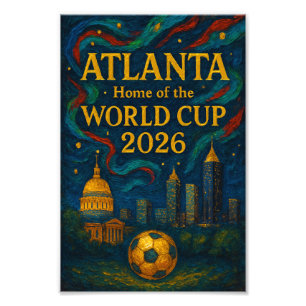 Atlanta Football Elegant Artwork 2026 Photo Print