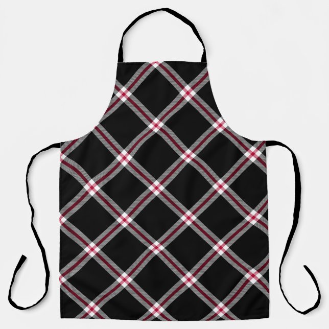 Atlanta Football Plaid Apron (Front)