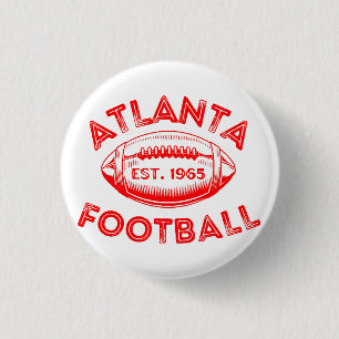 Atlanta Football Vintage Style 3 Cm Round Badge