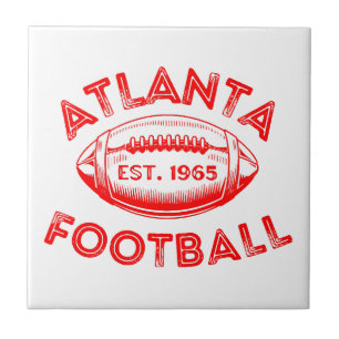Atlanta Football Vintage Style Ceramic Tile