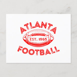 Atlanta Football Vintage Style Postcard