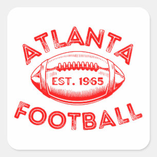 Atlanta Football Vintage Style  Square Sticker