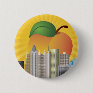 Atlanta Georgia and Peach Button