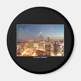 Atlanta, Georgia at Night - Beautiful Skyline Magnet