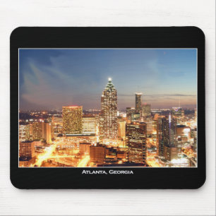 Atlanta, Georgia at Night - Beautiful Skyline Mouse Pad