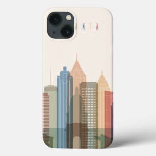 Atlanta, Georgia City Skyline iPhone 13 Case
