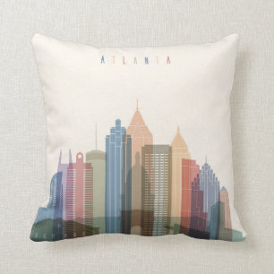 Atlanta, Georgia   City Skyline Cushion