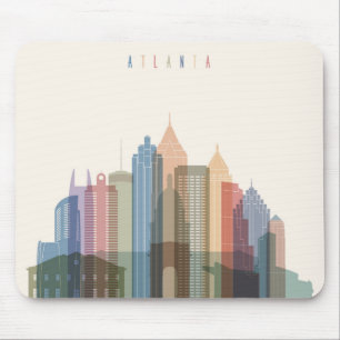 Atlanta, Georgia City Skyline Mouse Pad