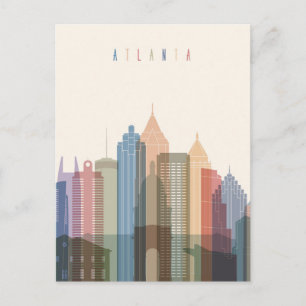 Atlanta, Georgia   City Skyline Postcard