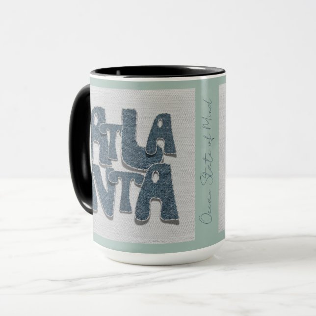 Atlanta Georgia Denim Mug  (Front Left)