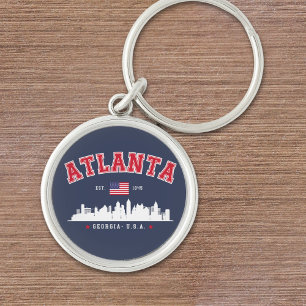Atlanta Georgia Modern Skyline Key Ring