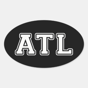 Atlanta Georgia Oval Sticker