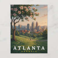 Atlanta Georgia Scenic Skyline Art