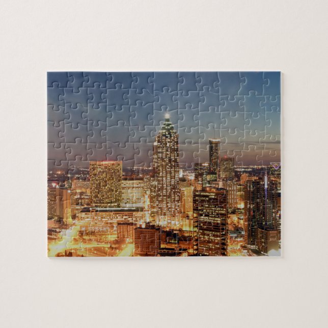 Atlanta Georgia Skyline Jigsaw Puzzle (Horizontal)