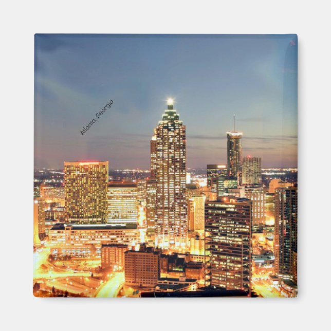 Atlanta, Georgia skyline Magnet (Front)